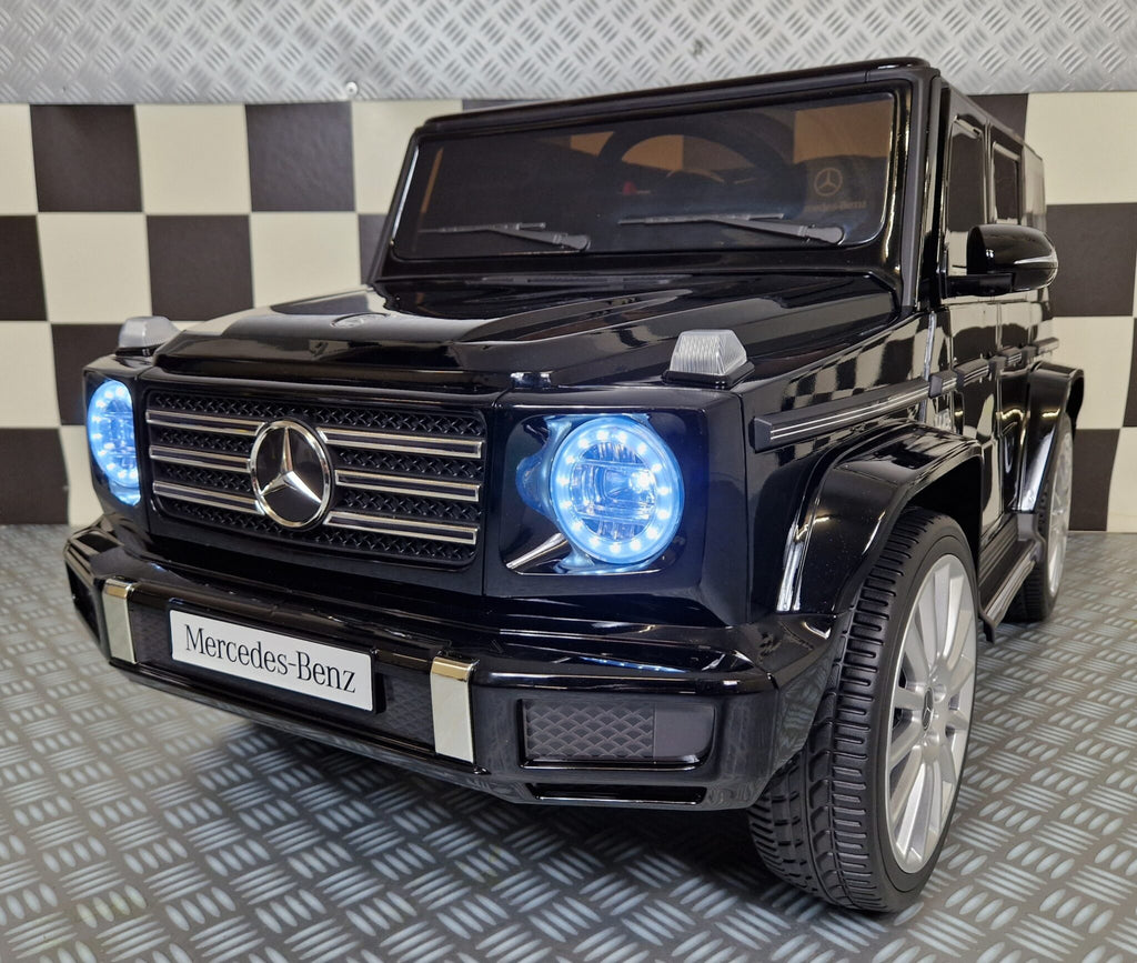 Auto elettrica per bambini Mercedes G500 12V nero metallizzato