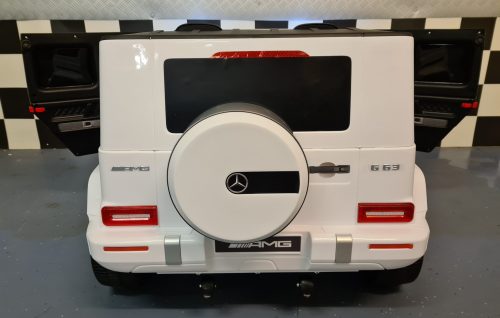 Auto elettrica per bambini Mercedes G63 24V bianca 2 posti