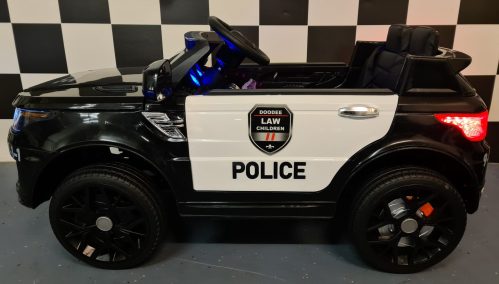 Auto polizia elettrica per bambini 12V con telecomando - immagine 4
