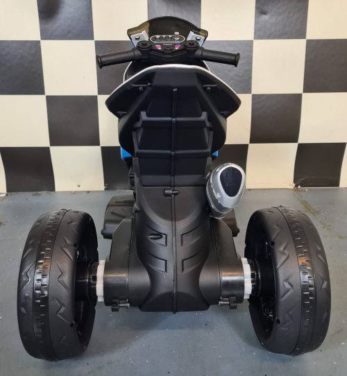 Mini BMW HP4 trike elettrico per bambini 12V blu - immagine 6