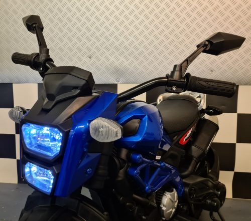 Moto elettrica Grom Superbike per bambini 12V blu metallizzato - immagine 4
