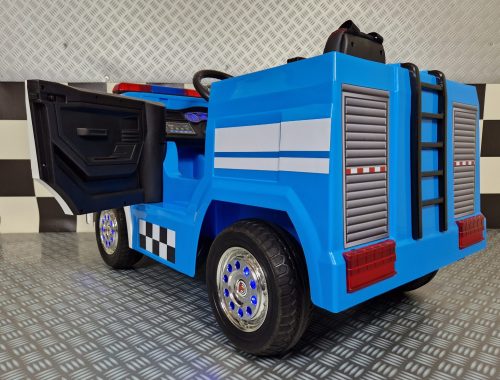 Camion polizia elettrico per bambini 12V con telecomando - immagine 5