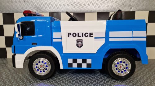Camion polizia elettrico per bambini 12V con telecomando - immagine 4