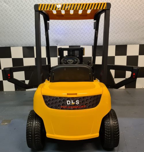 Muletto elettrico per bambini 12V giallo con telecomando - immagine 7
