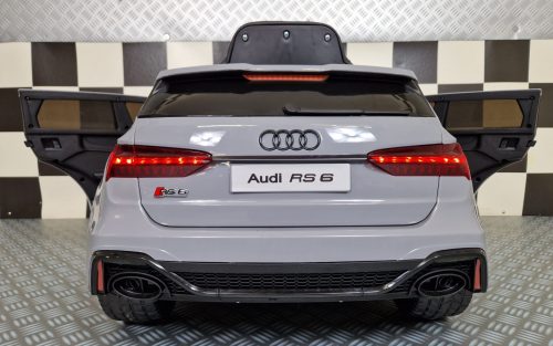 Audi RS6 Elettrica per Bambini 12V Grigia - immagine 6
