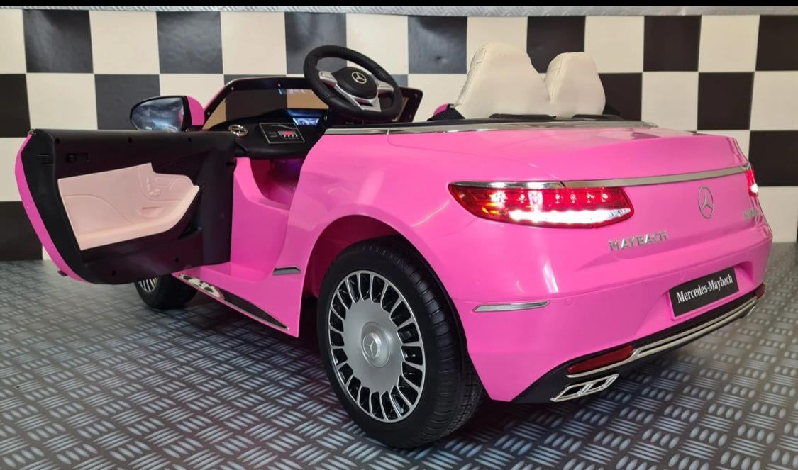 Mercedes Maybach S650 Elettrica per Bambini 12V Rosa