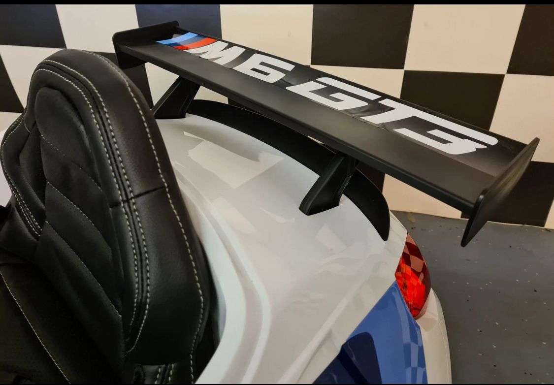 BMW M6 GT3 Elettrica per Bambini 12V Bianca