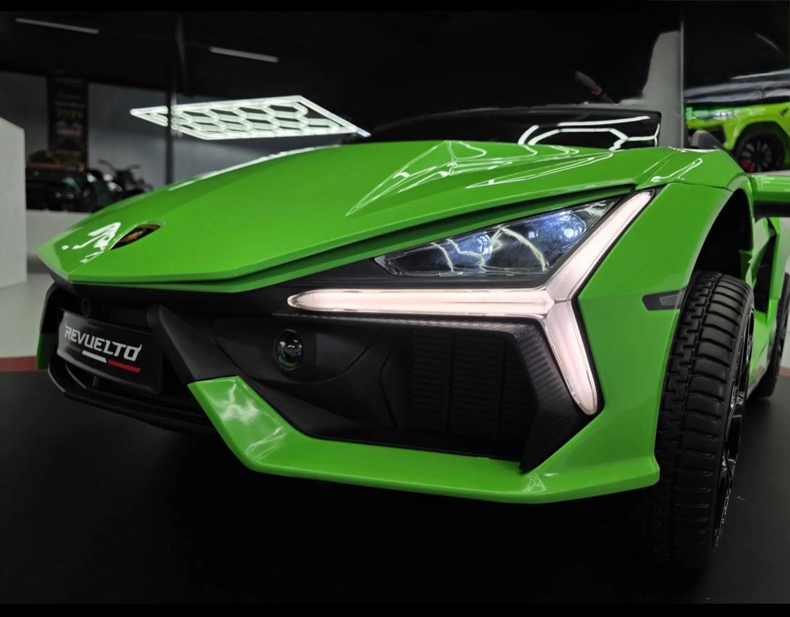 Auto elettrica per bambini Lamborghini Revuelto 2 posti 24V verde
