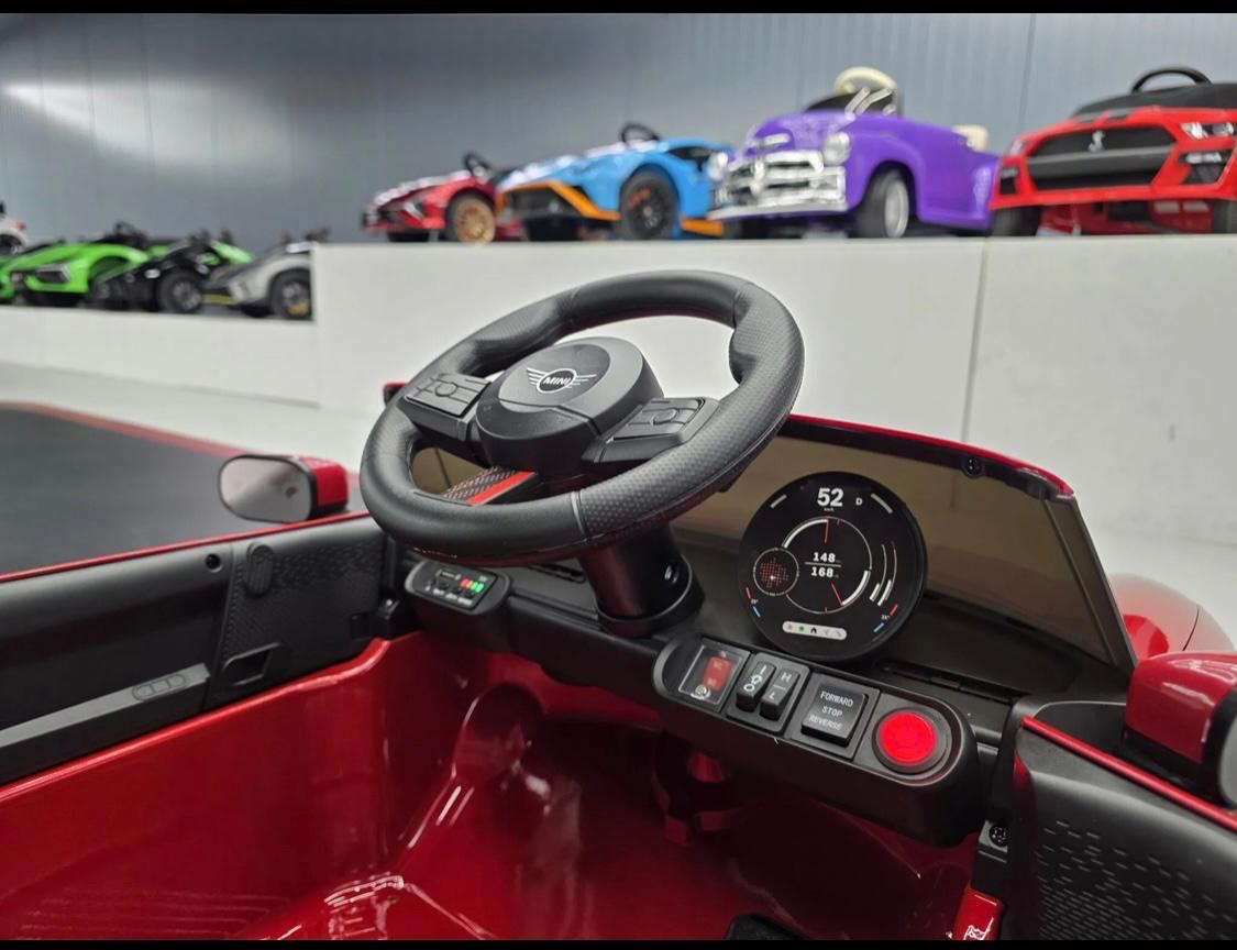 Mini Cooper S Elettrica per Bambini 12V Rosso Metallizzato
