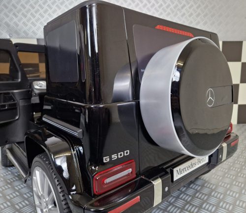 Auto elettrica per bambini Mercedes G500 12V nero metallizzato