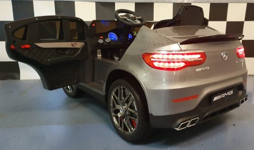 Auto elettrica per bambini Mercedes GLC 63 AMG 12V grigio metallizzato