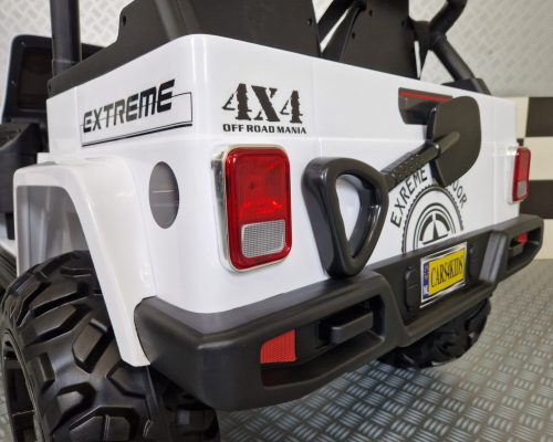 Jeep elettrica per bambini Gravity 12V bianca 2 posti - immagine 8