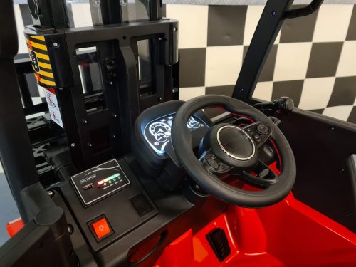 Muletto elettrico per bambini 12V rosso con telecomando - immagine 8