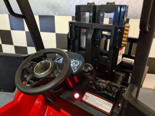 Muletto elettrico per bambini 12V rosso con telecomando - immagine 7