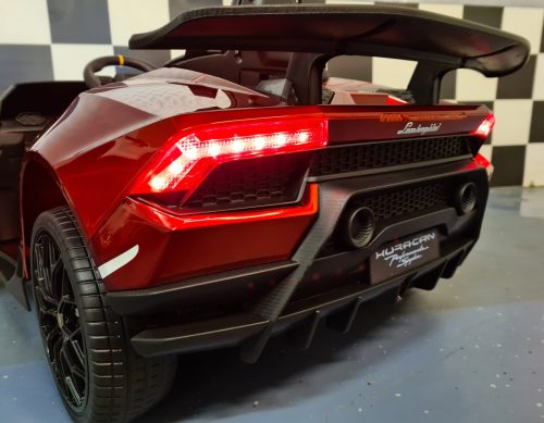 Auto elettrica per bambini Lamborghini Huracan 12V rosso metallizzato