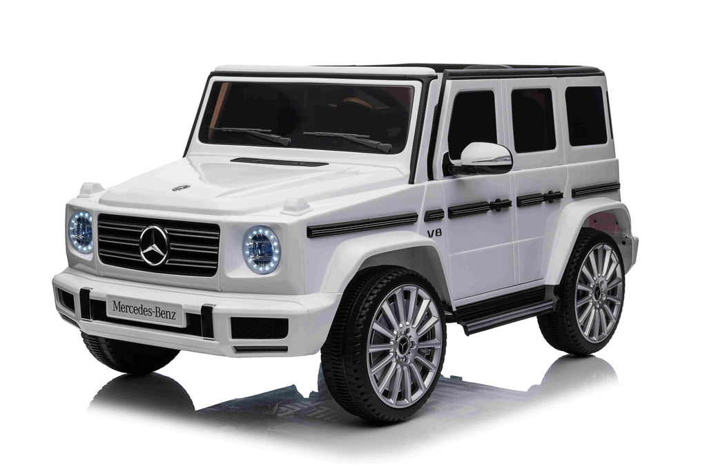 Auto elettrica per bambini Mercedes G500 12V bianca