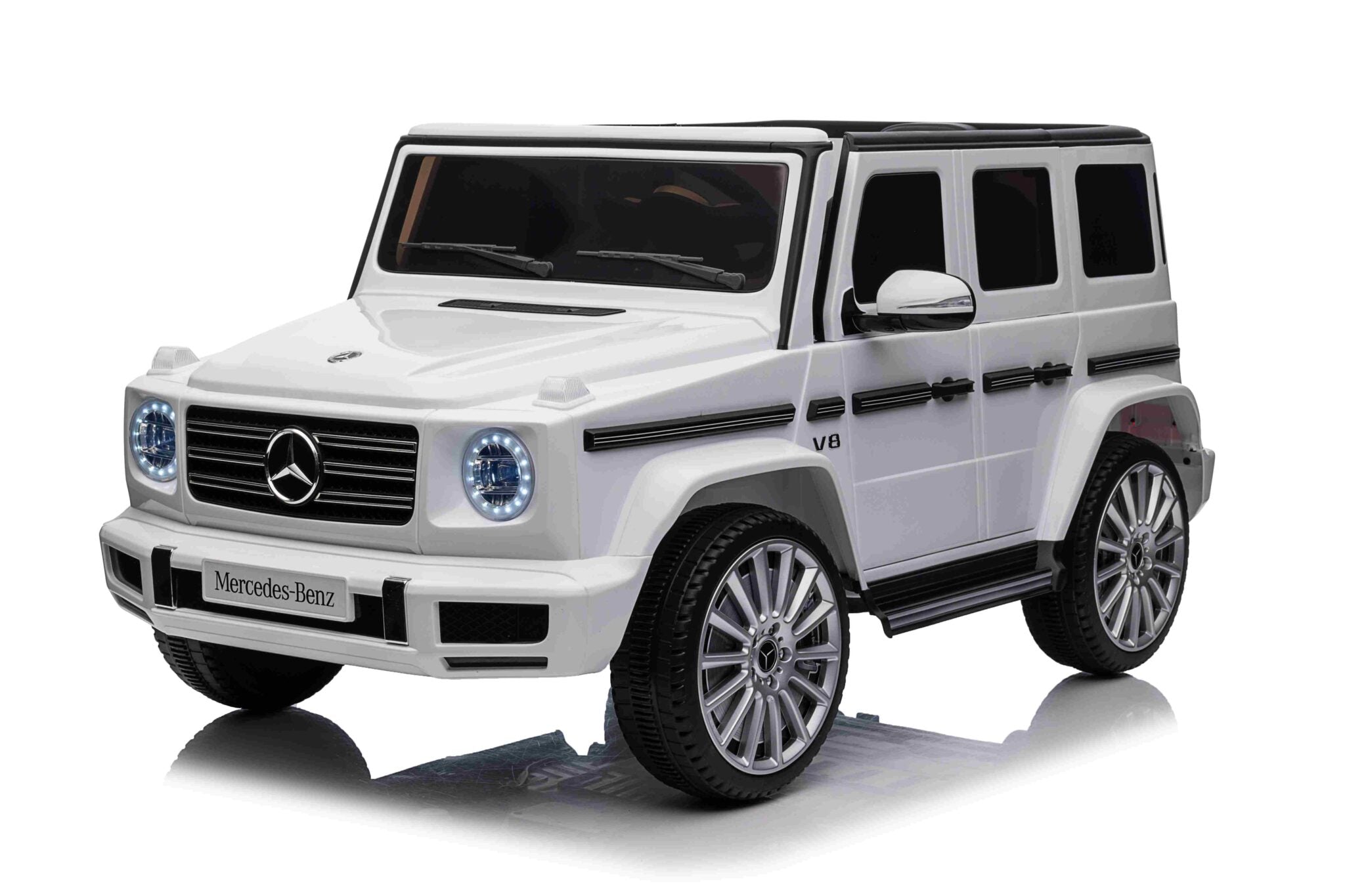 Auto elettrica per bambini Mercedes G500 12V bianca