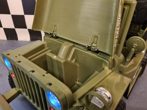 Jeep Willy elettrica per bambini 12V con telecomando - immagine 8