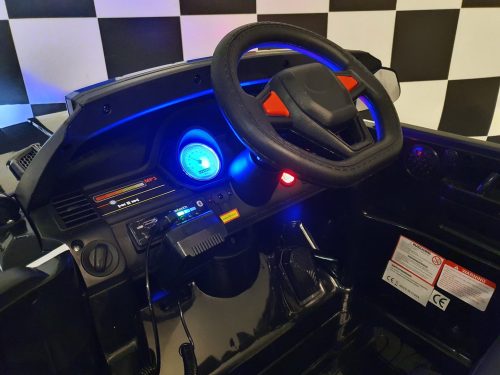 Auto polizia elettrica per bambini 12V con telecomando - immagine 8