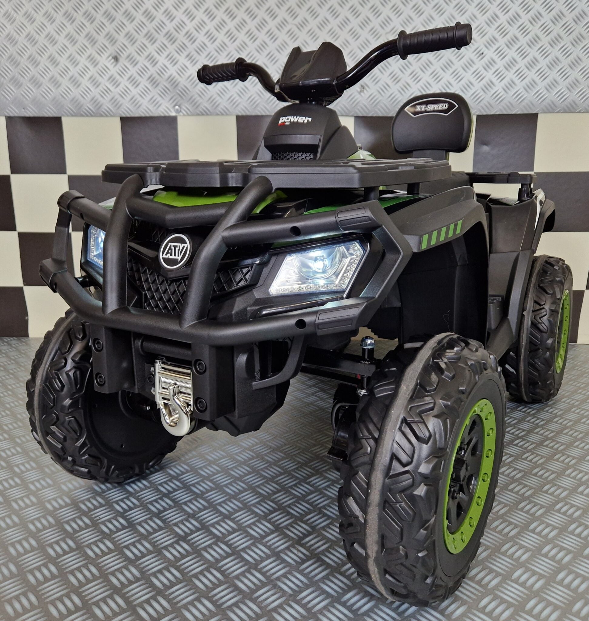 Quad elettrico bambini 24V verde militare
