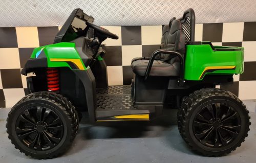 Farmer Truck 4x4 elettrico per bambini 24V verde con telecomando - immagine 4