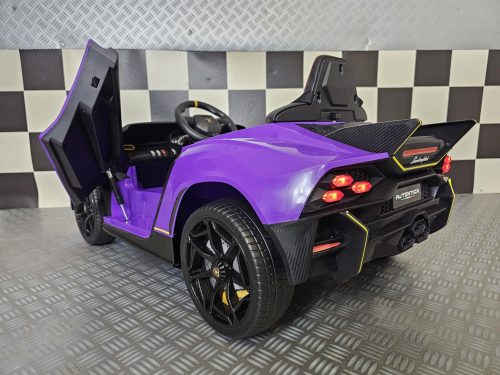 Auto elettrica per bambini Lamborghini Autentica 12V viola