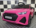 Audi RS6 Elettrica per Bambini 12V Rosa - immagine 1
