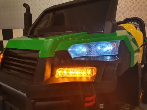 Farmer Truck 4x4 elettrico per bambini 24V verde con telecomando - immagine 9