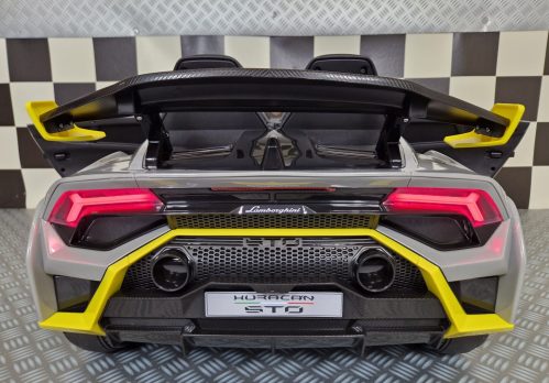 Lamborghini Huracán STO Drift elettrica per bambini 12V grigia - immagine 6