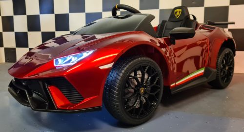 Auto elettrica per bambini Lamborghini Huracan 12V rosso metallizzato