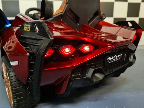 Auto elettrica per bambini Lamborghini Sian 12V rosso metallizzato