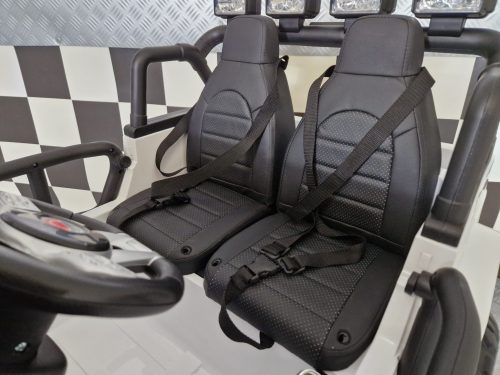Jeep elettrica per bambini Gravity 12V bianca 2 posti - immagine 10