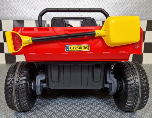 Jeep elettrica per bambini Transporter 24V rossa - immagine 7