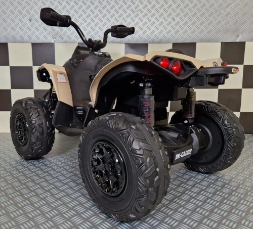 Quad elettrico bambini Can-Am Maverick 24V khaki - immagine 5