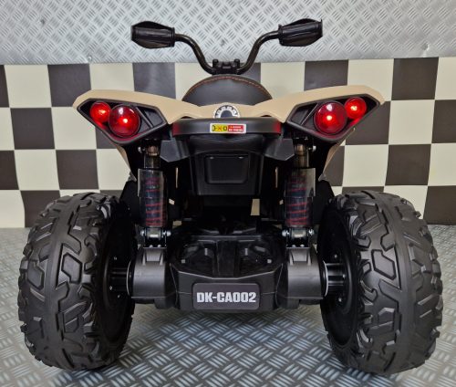 Quad elettrico bambini Can-Am Maverick 24V khaki - immagine 6