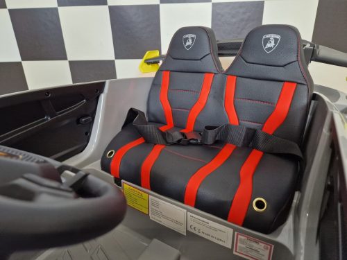 Lamborghini Huracán STO Drift elettrica per bambini 12V grigia - immagine 10