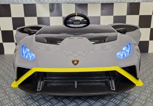 Lamborghini Huracán STO Drift elettrica per bambini 12V grigia - immagine 3