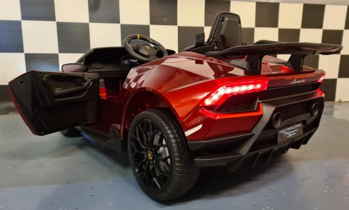 Auto elettrica per bambini Lamborghini Huracan 12V rosso metallizzato