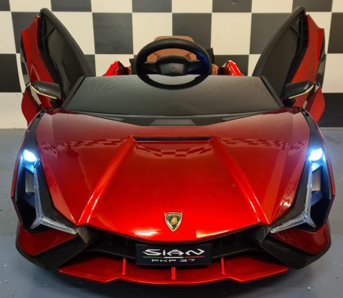 Auto elettrica per bambini Lamborghini Sian 12V rosso metallizzato