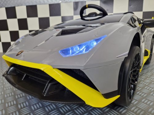 Lamborghini Huracán STO Drift elettrica per bambini 12V grigia - immagine 7