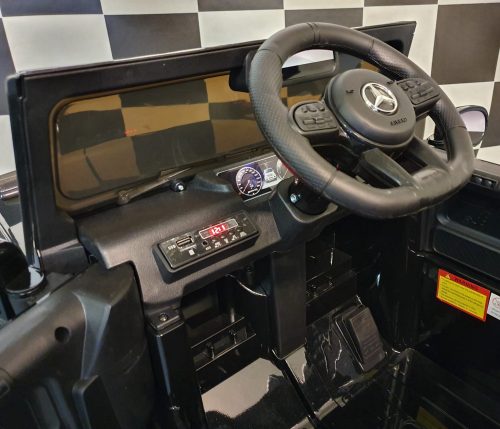 Auto elettrica per bambini Mercedes G63 12V nera 1 posto