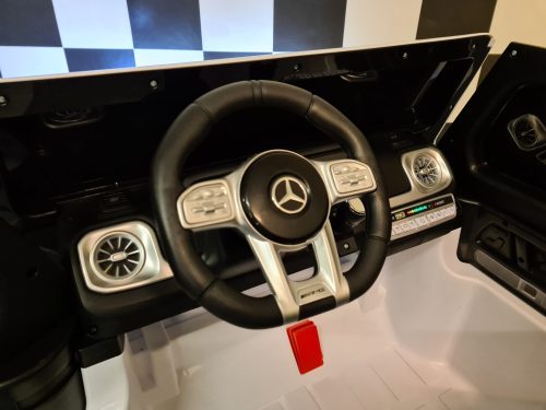 Auto elettrica per bambini Mercedes G63 24V bianca 2 posti