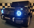 Auto elettrica per bambini Mercedes G63 24V nero metallizzato 2 posti