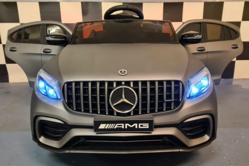 Auto elettrica per bambini Mercedes GLC 63 AMG 12V grigio opaco