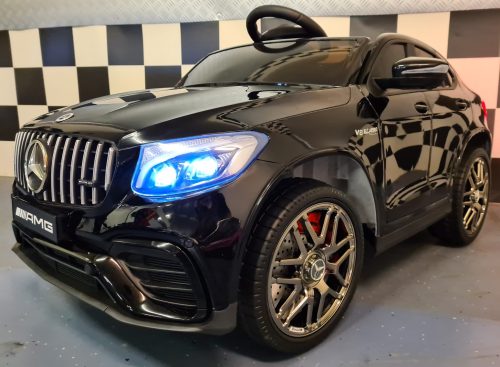 Auto elettrica per bambini Mercedes GLC 63 AMG 12V nera 1 posto