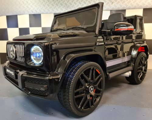 Auto elettrica per bambini Mercedes G63 12V nera 1 posto