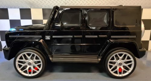 Auto elettrica per bambini Mercedes G63 24V nero metallizzato 2 posti