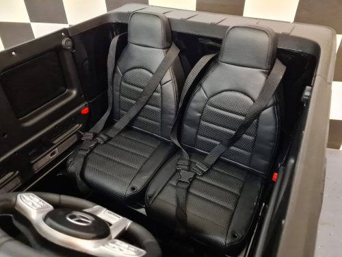 Auto elettrica per bambini Mercedes G63 24V nero metallizzato 2 posti