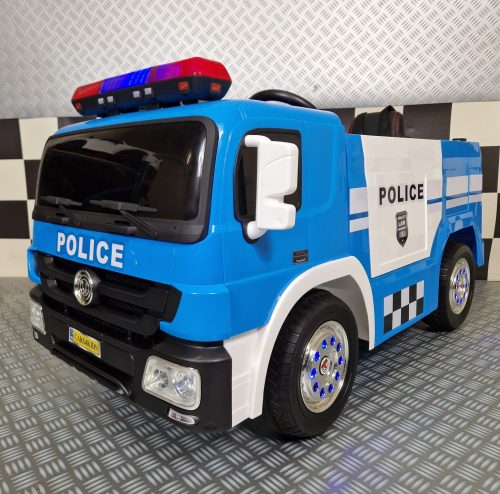 Camion polizia elettrico per bambini 12V con telecomando - immagine 2