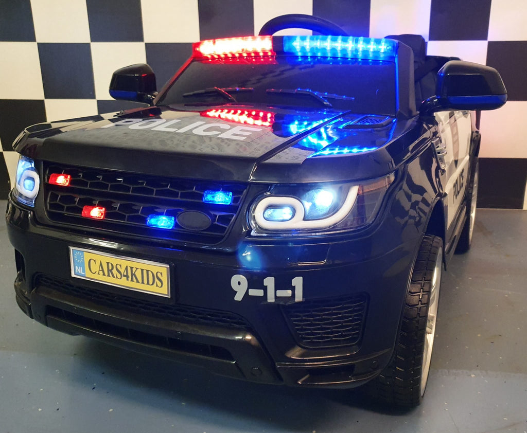 Auto polizia elettrica per bambini 12V con telecomando - immagine 1